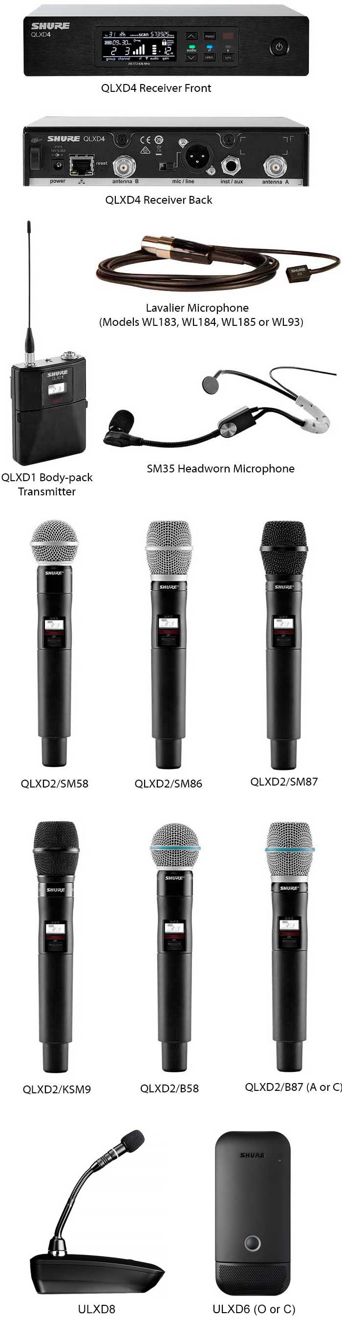 Shure QLX-D Wireless