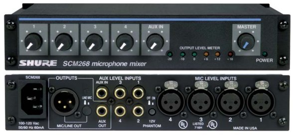 Shure SCM268 Mixer