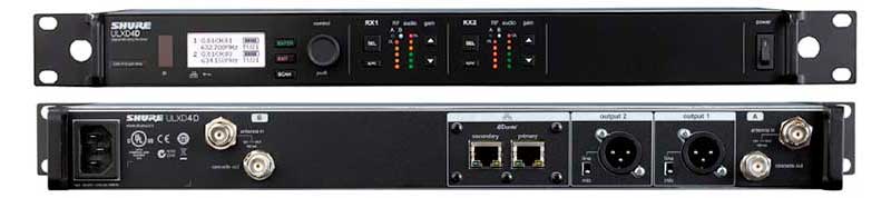 Shure ULXD4D Dual-Channel Receiver