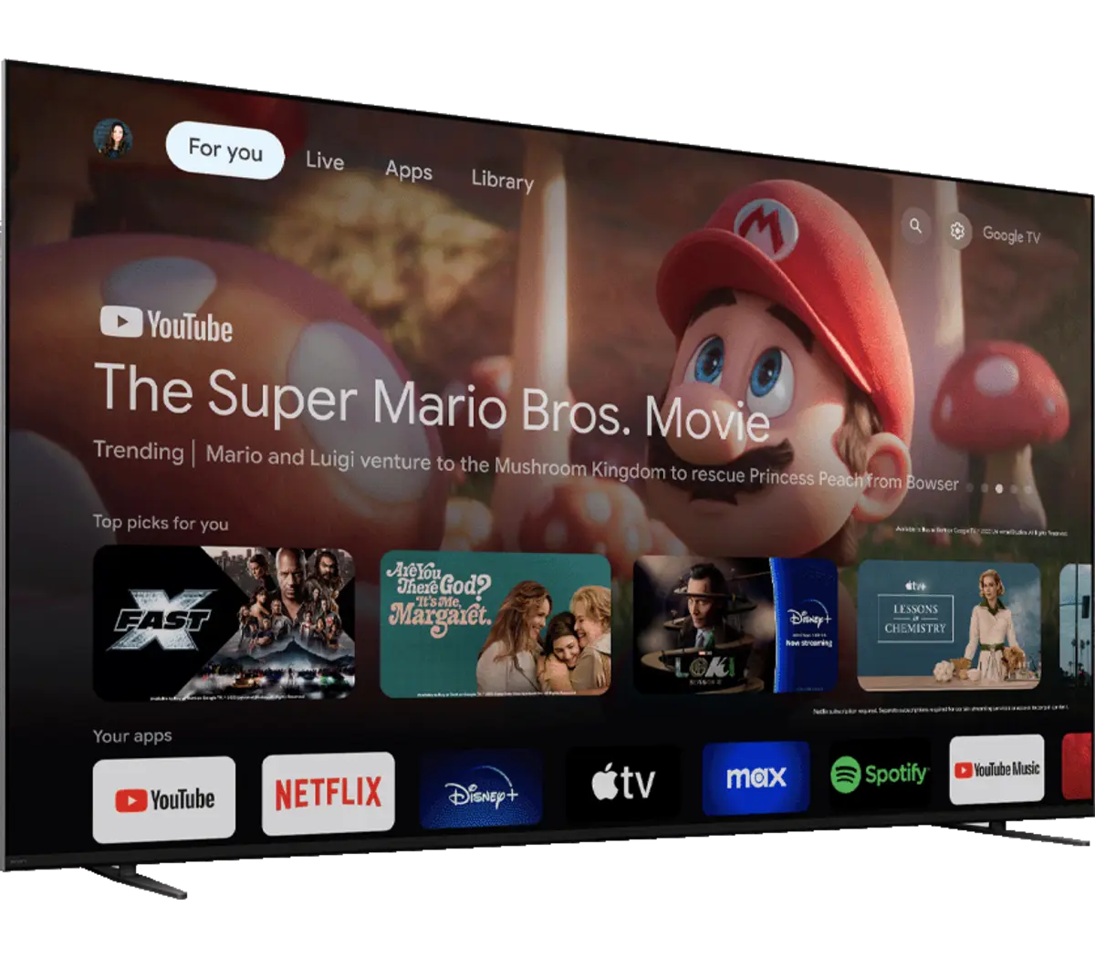 Sony BRAVIA 7 85" Class Mini LED QLED 4K HDR Google TV (K85XR70) - view 2