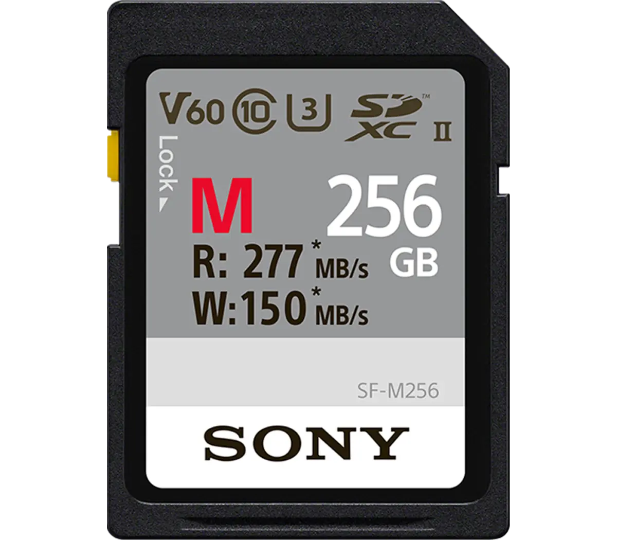 Sony SF-M Series UHS-II SDXC Memory Card, V60 (256 GB / 512 GB)