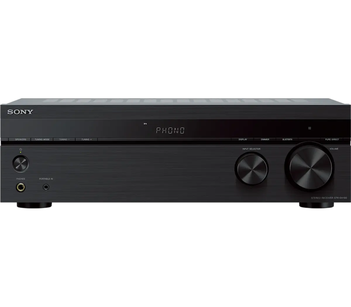 Sony STR-DH190 2-Channel Stereo Receiver with Phono Input and Bluetooth