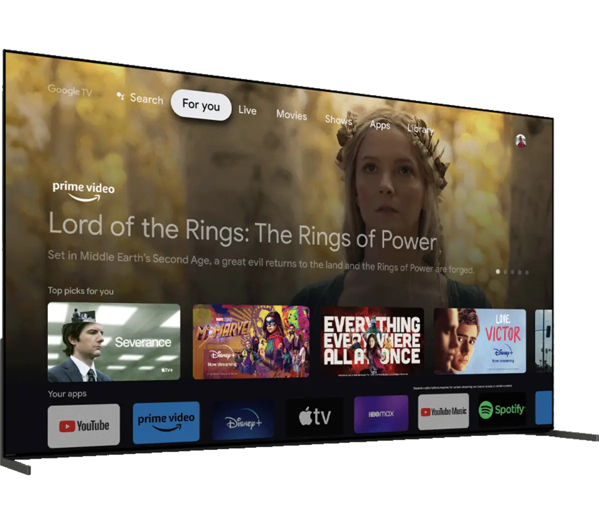 Sony BRAVIA XR A95L 77" Class QD-OLED 4K HDR Google TV - view 2