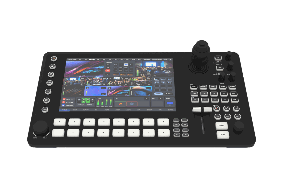 Sprolink MC-NDI 8-Channel NDI Video Switcher with PTZ Joystick