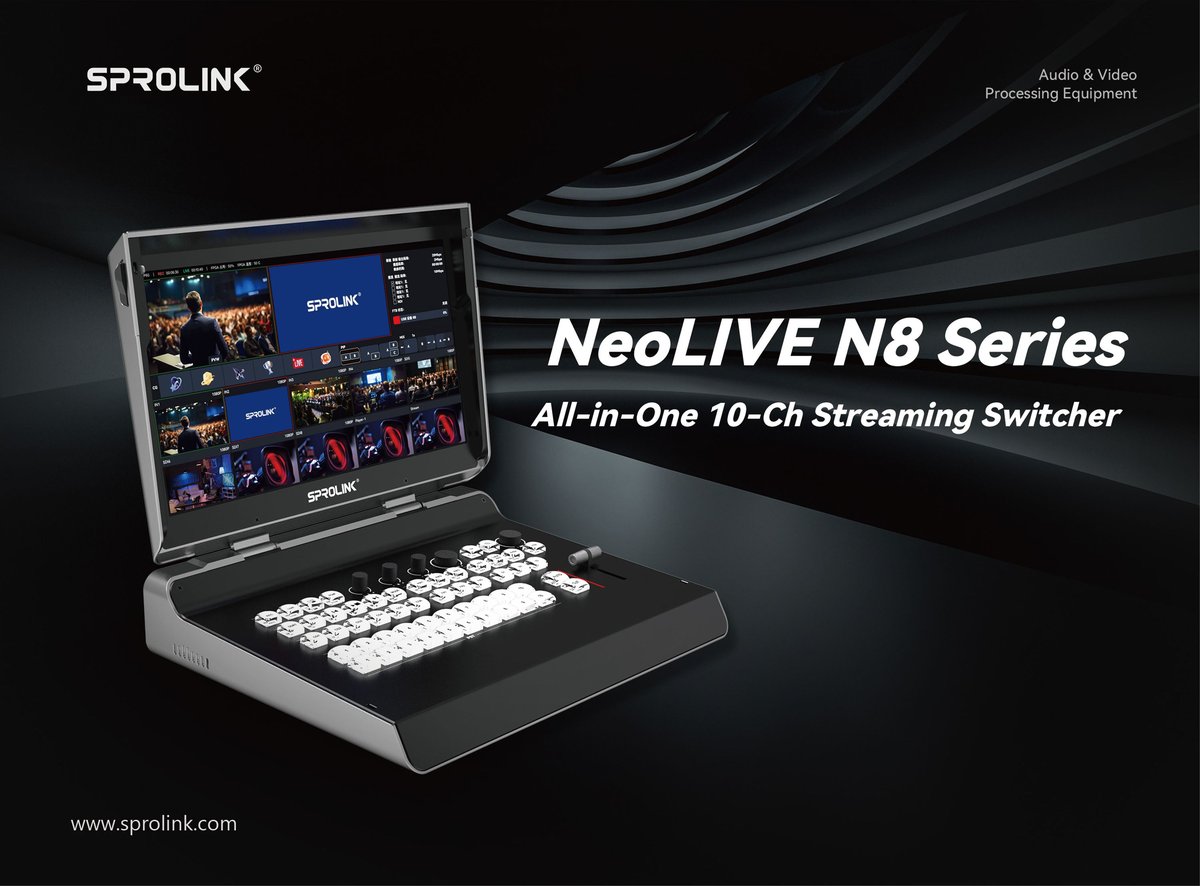 Sprolink NeoLIVE N8 Series 10-Channel All-in-One Live Streaming Switcher