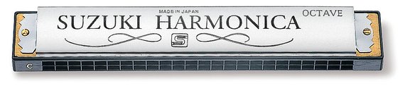 Suzuki SU-24 24-hole Tremolo Harmonica Octave Harmonica