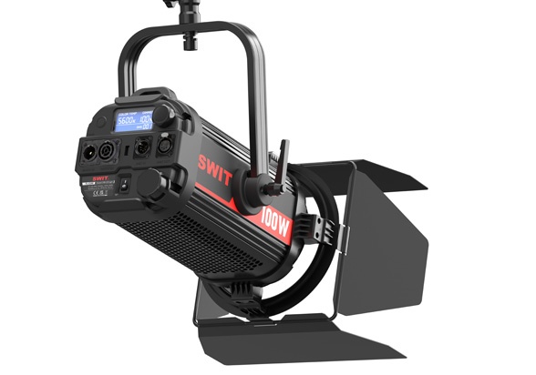 SWIT FL-C100 100W Daylight Fanless Studio Fresnel Light - view 3