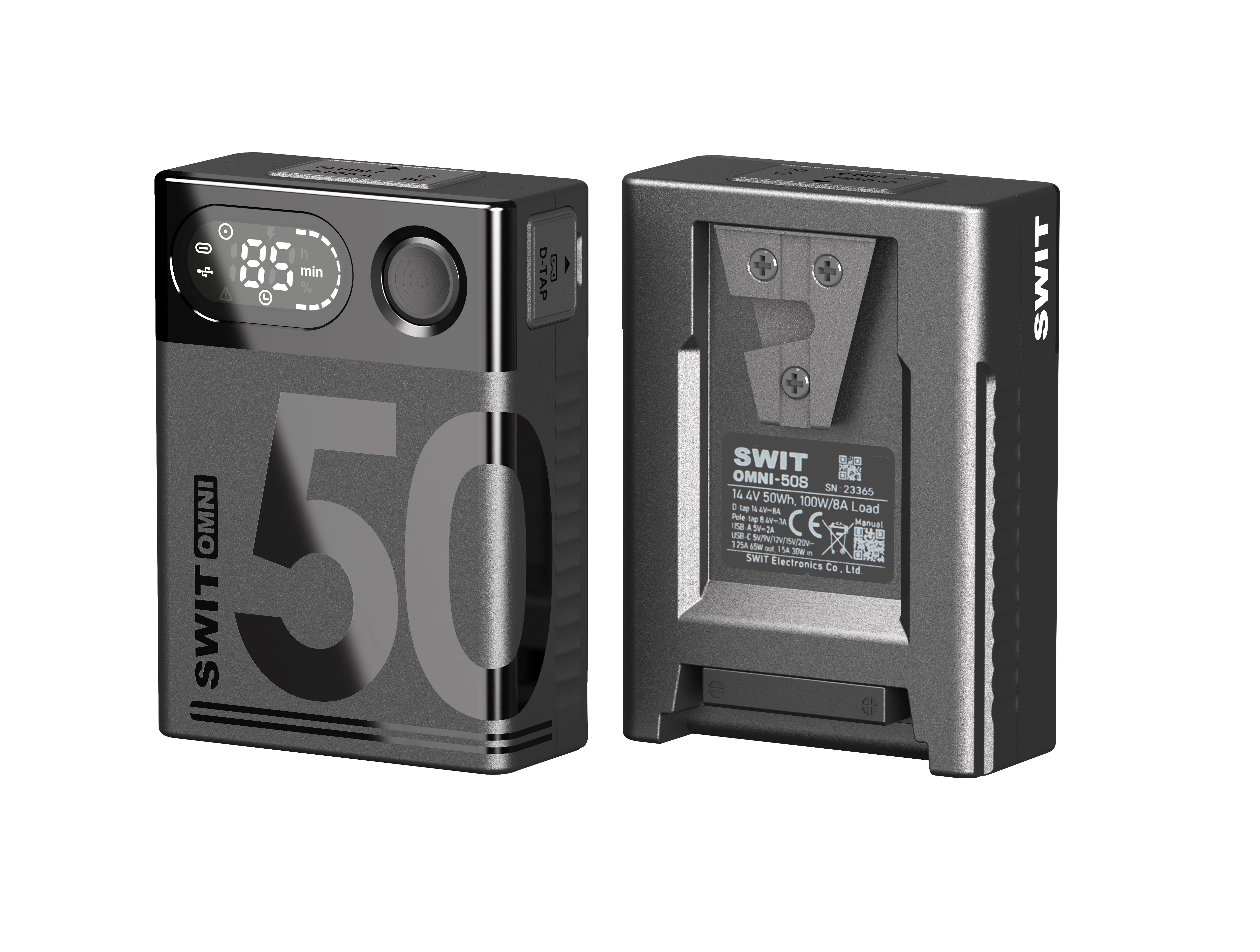 SWIT OMNI-50S 50Wh USB-C Pocket V-Mount Battery - view 2