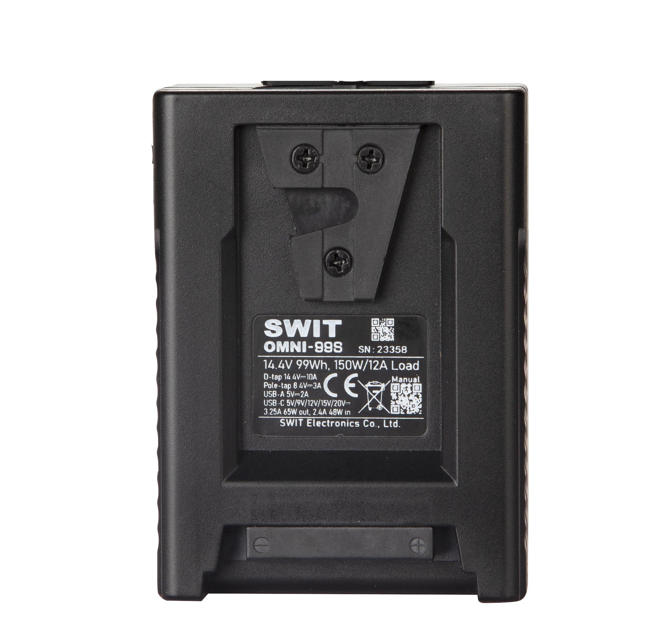 SWIT OMNI-99S 99Wh USB-C Pocket V-Mount Battery - view 5