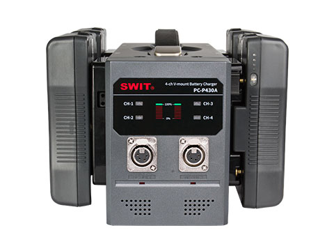 SWIT PC-P430A 4-Channel Gold Mount Fast Charger - view 4