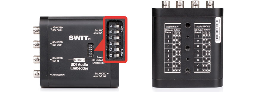 SWIT S-4610 SDI Audio Embedder - view 4