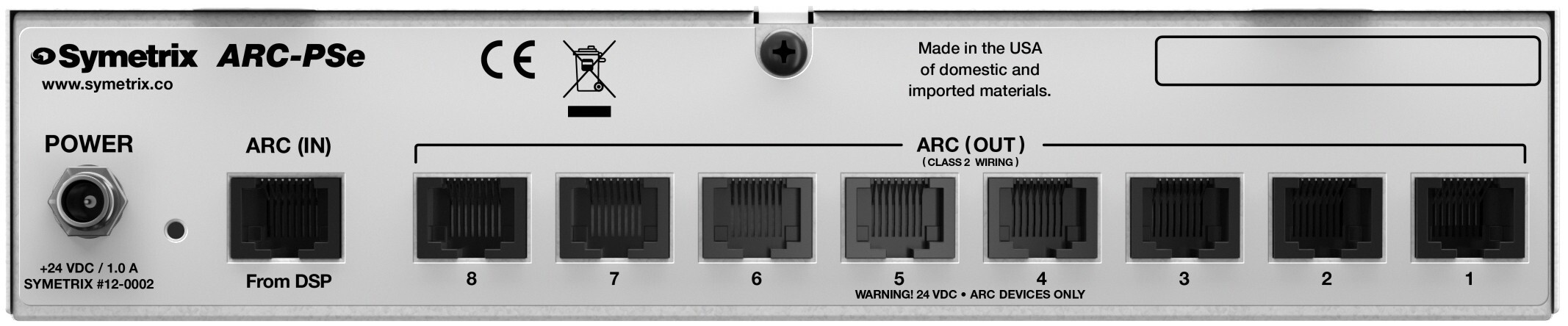 Symetrix ARC-PSe ARC Wall Panels Power Supply - view 2