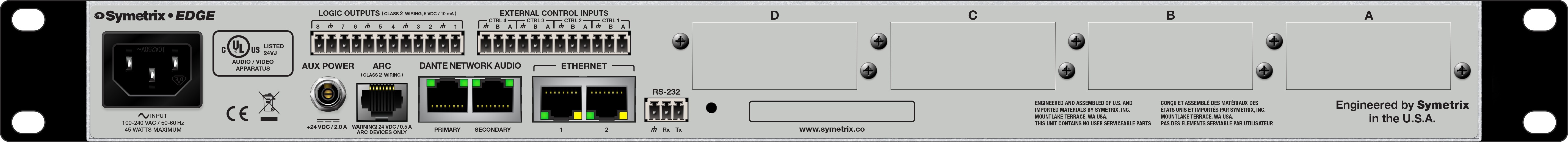 Symetrix Edge AVoIP DSP Processor - view 3