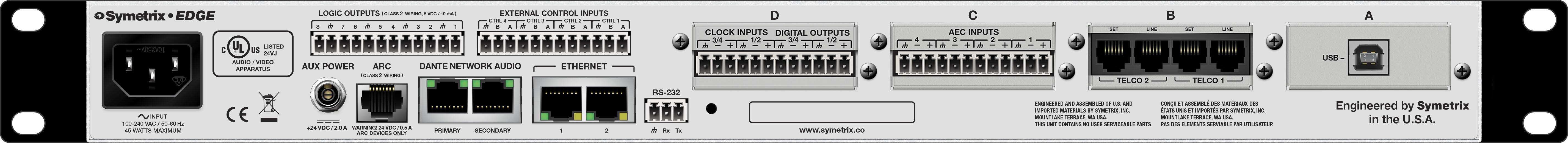 Symetrix Edge AVoIP DSP Processor - view 4