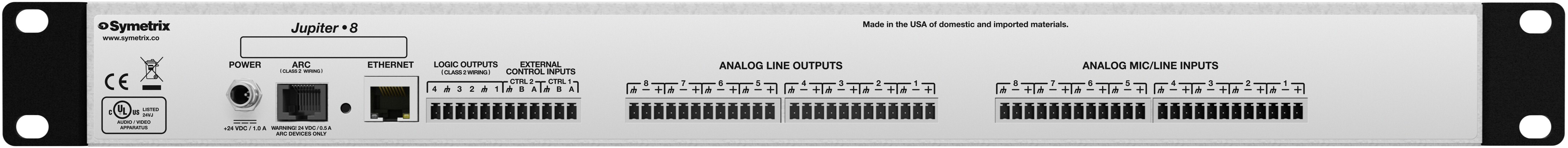 Symetrix Jupiter 8 Digital Signal Processor - view 2
