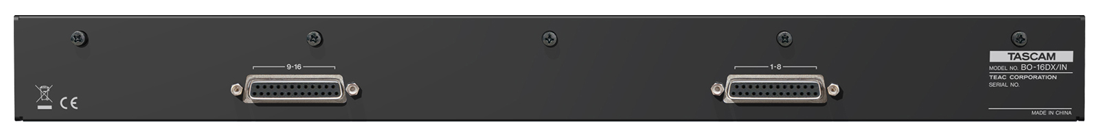 Tascam BO-16DX/IN 16-Channel Euroblock to D-Sub Input Breakout Box - view 2
