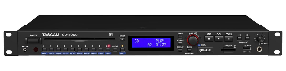 Tascam CD-400U Media Player for Installation