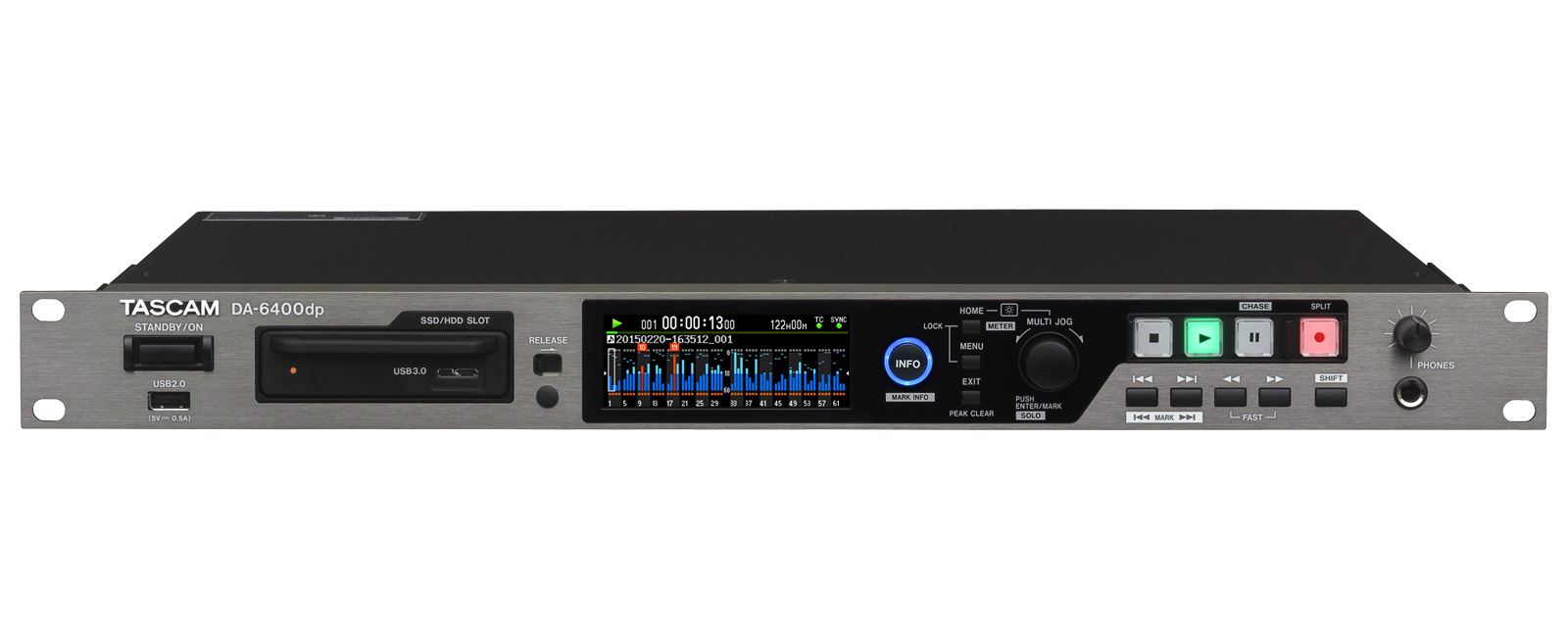 Tascam DA-6400 64-Channel Digital Multitrack Recorder - view 2