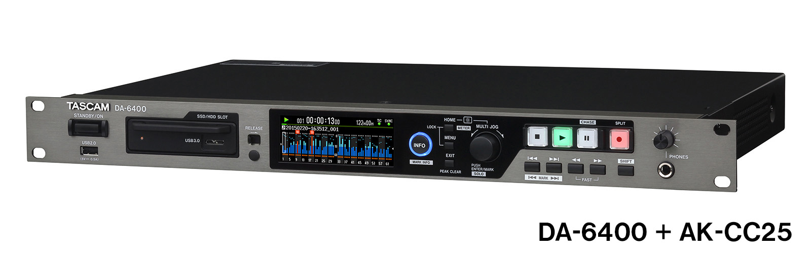 Tascam DA-6400 64-Channel Digital Multitrack Recorder - view 4