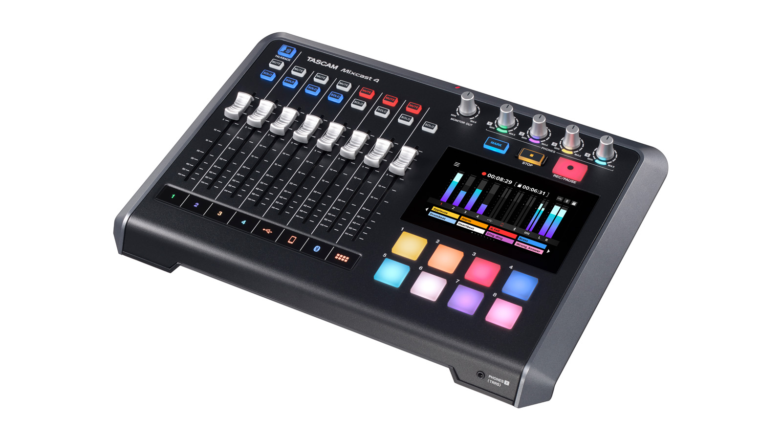 Tascam Mixcast 4 Podcast Station, Recorder and USB Interface - view 3