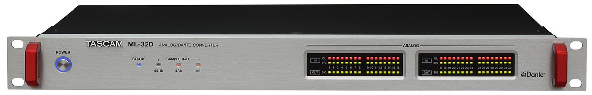 Tascam ML-32D 32-Channel Analog to Dante Converter