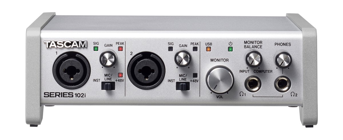 Tascam Series 102i 10-In/2-Out USB Audio and MIDI Interface