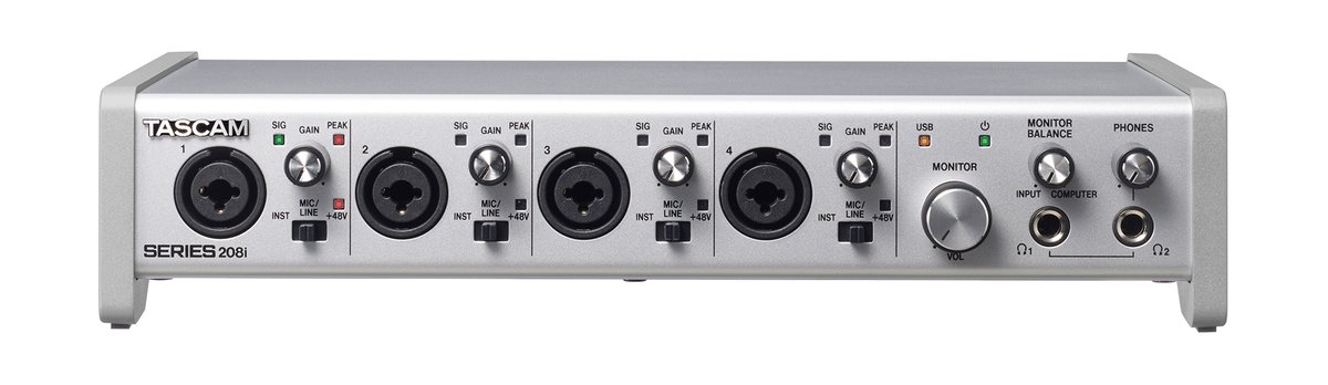 Tascam Series 208i 20-In/8-Out USB Audio and MIDI Interface