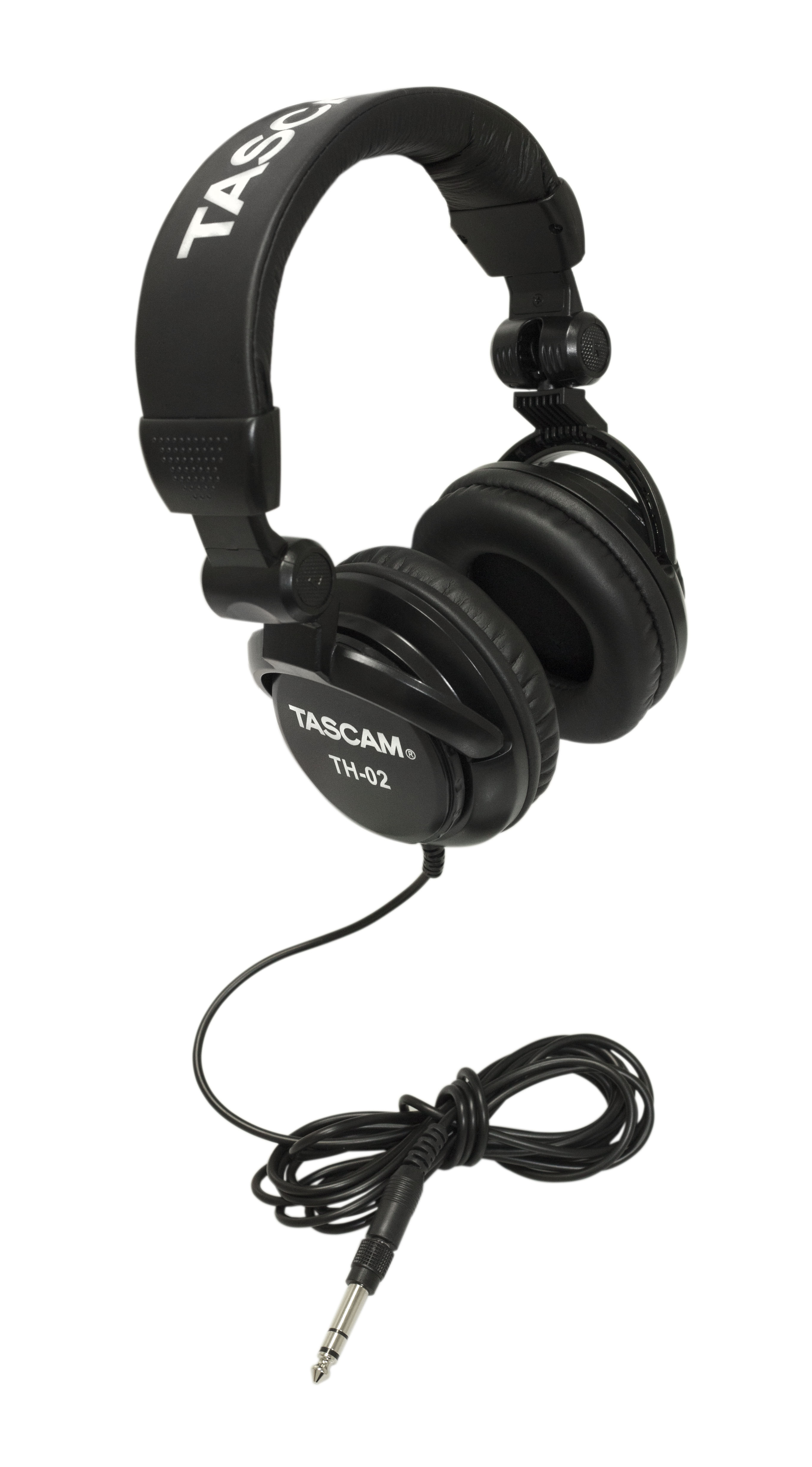 Tascam TH-02-B Closed-Back Studio Headphones, Black - view 2