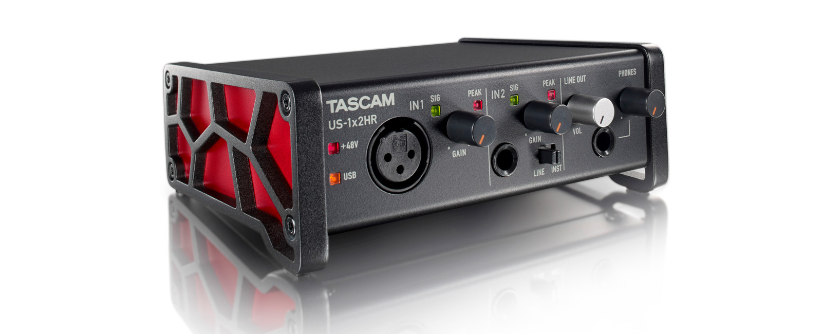 Tascam US-1x2HR USB Audio Interface - view 3