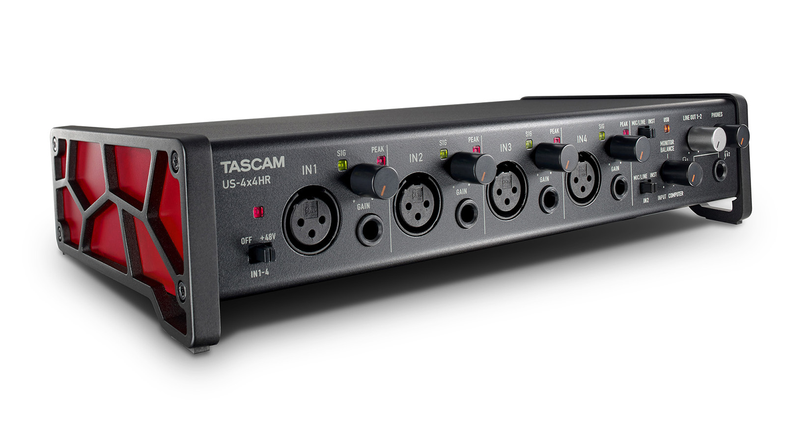 Tascam US-4x4HR USB Audio and MIDI Interface - view 4
