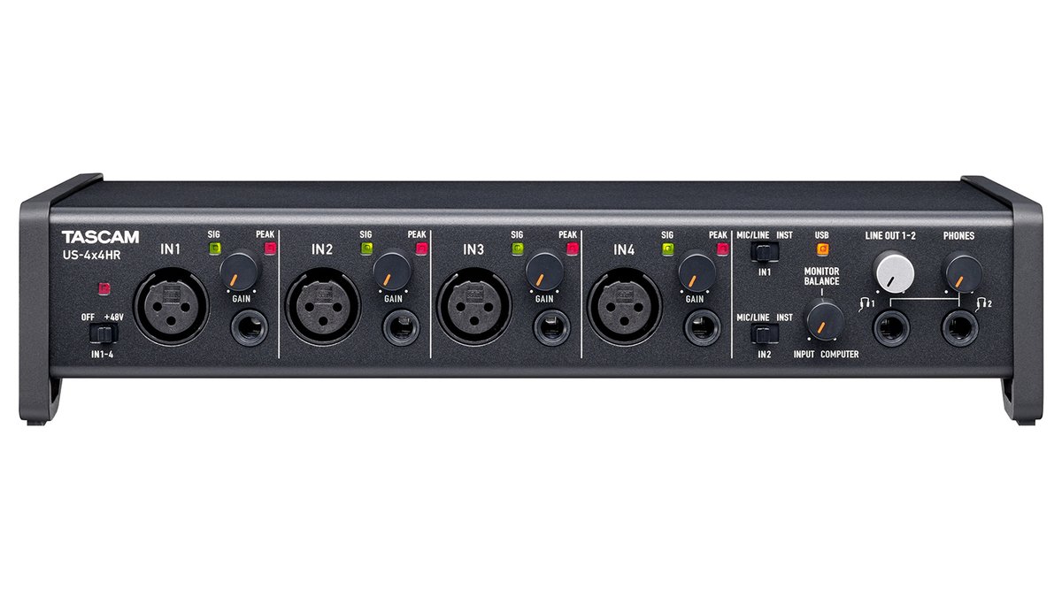Tascam US-4x4HR USB Audio and MIDI Interface