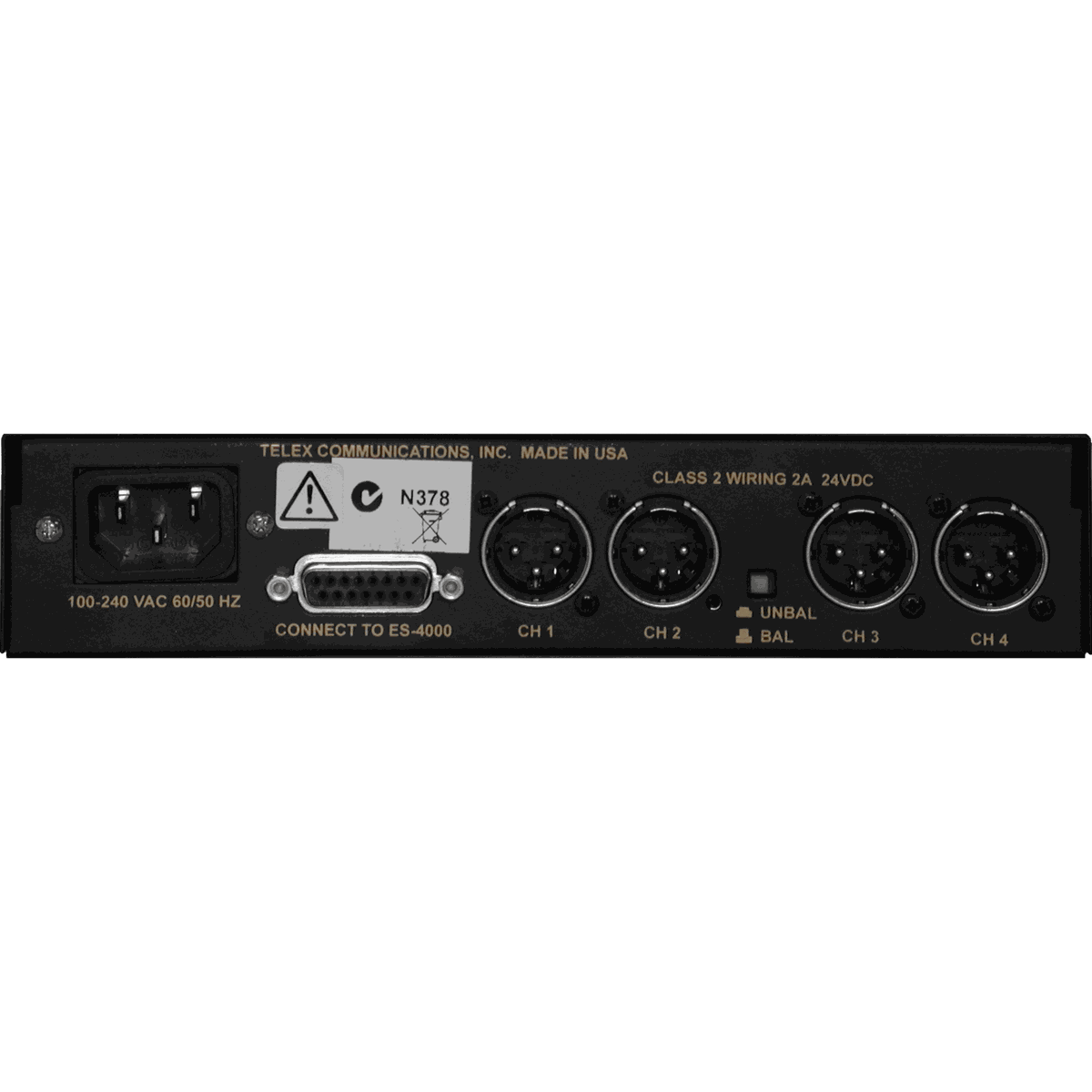 Telex PS-4001 Power Supply - view 2