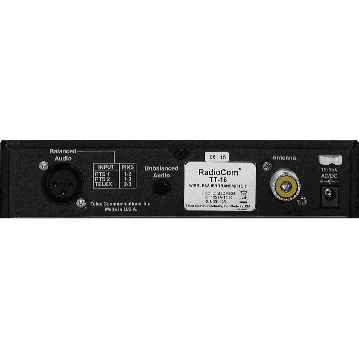 Telex TT-16 16-Channel Broadcast Wireless IFB Transmitter - view 2