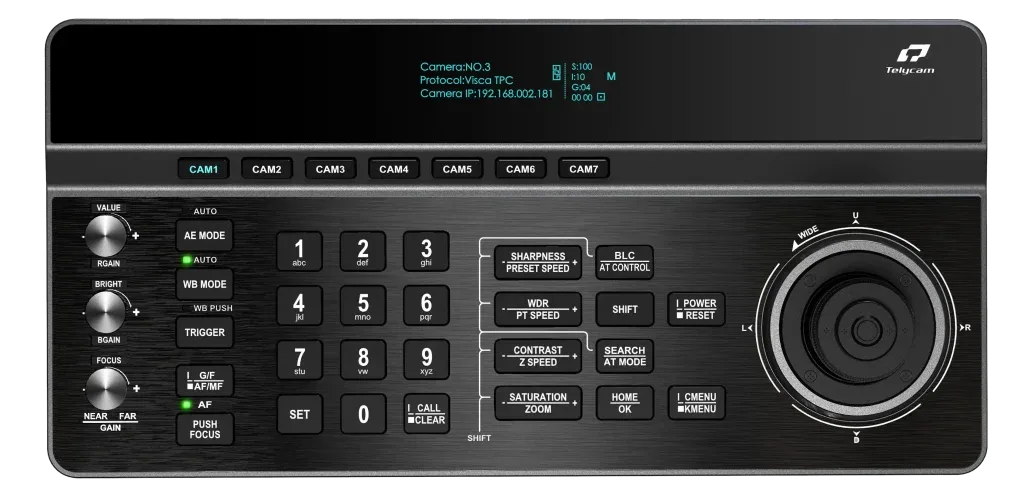 Telycam V-Joy NDI AT Auto-Tracking PTZ Controller