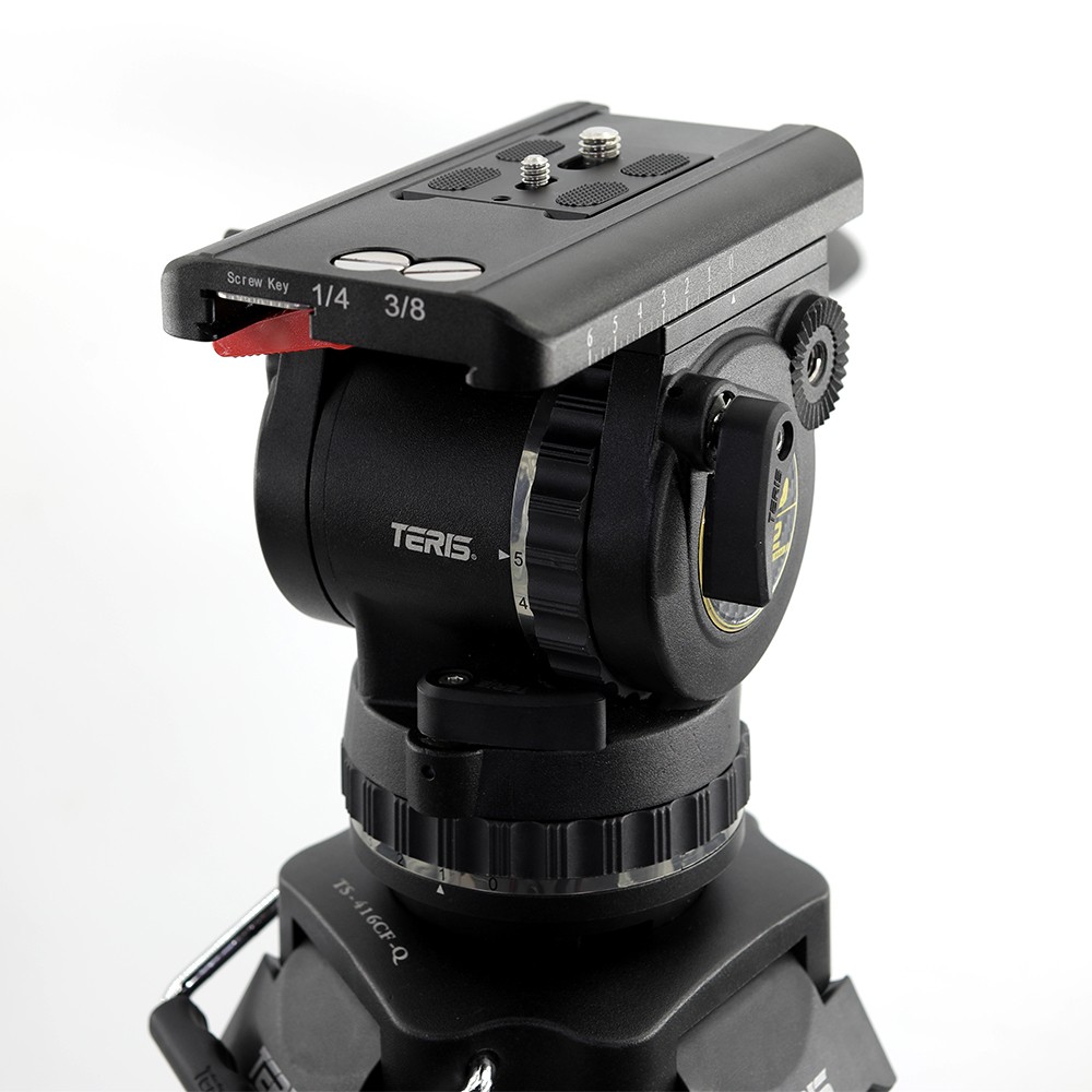 Teris TS-H12CF-Q Fluid Head and 2-Stage Carbon Fiber Tripod System - view 4