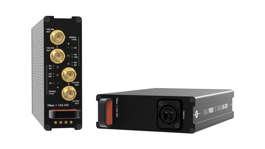 Theatrixx xVision Dual Fiber to Dual 12G-SDI Reversible Module - XVVRM2FIBER2SDI12G Rack