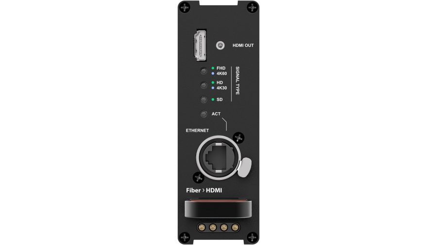 Theatrixx xVision Fiber to HDMI Reversible Module - XVVRMFIBER2HDMI Rack product image