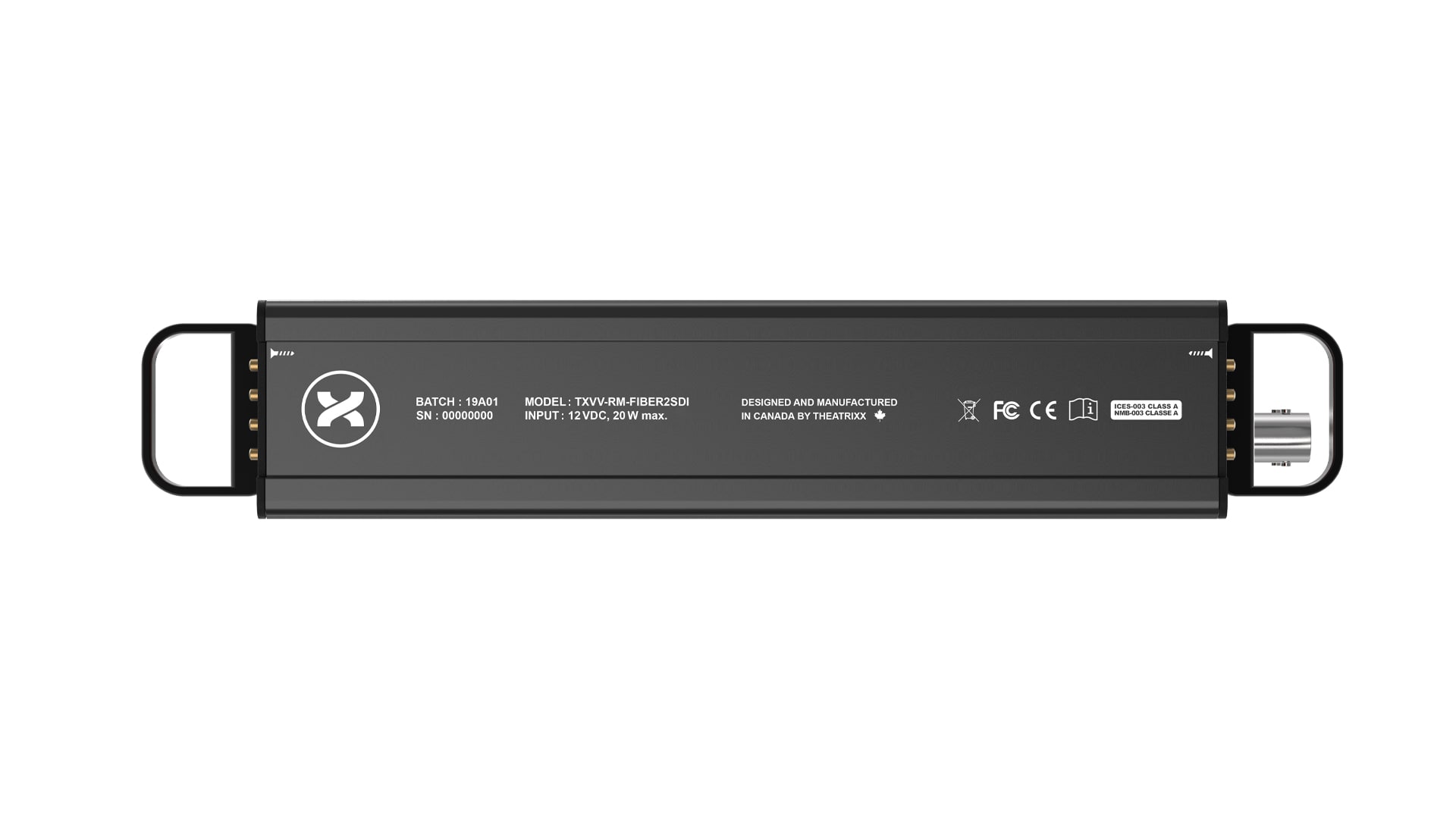 Theatrixx xVision Fiber to SDI Reversible Module - XVVRMFIBER2SDI Rack - view 4
