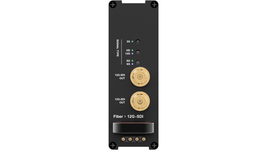 Theatrixx xVision Fiber to 12G-SDI Reversible Module - XVVRMFIBER2SDI12G Rack