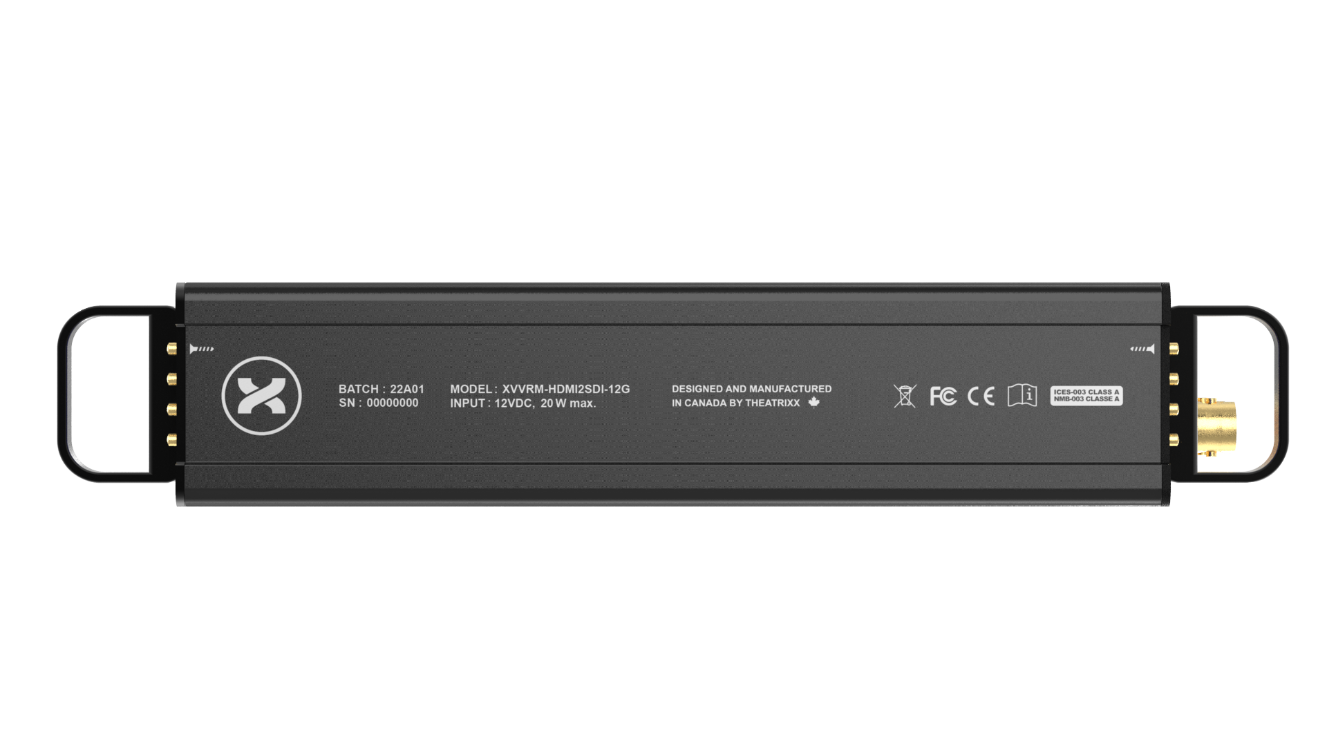 Theatrixx xVision HDMI to 12G-SDI Reversible Module - XVVRMHDMI2SDI12G - view 4