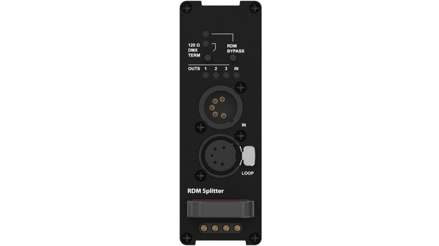 Theatrixx xVision DMX/RDM Splitter - XLR5 Reversible Module - XVVRMOPTO5