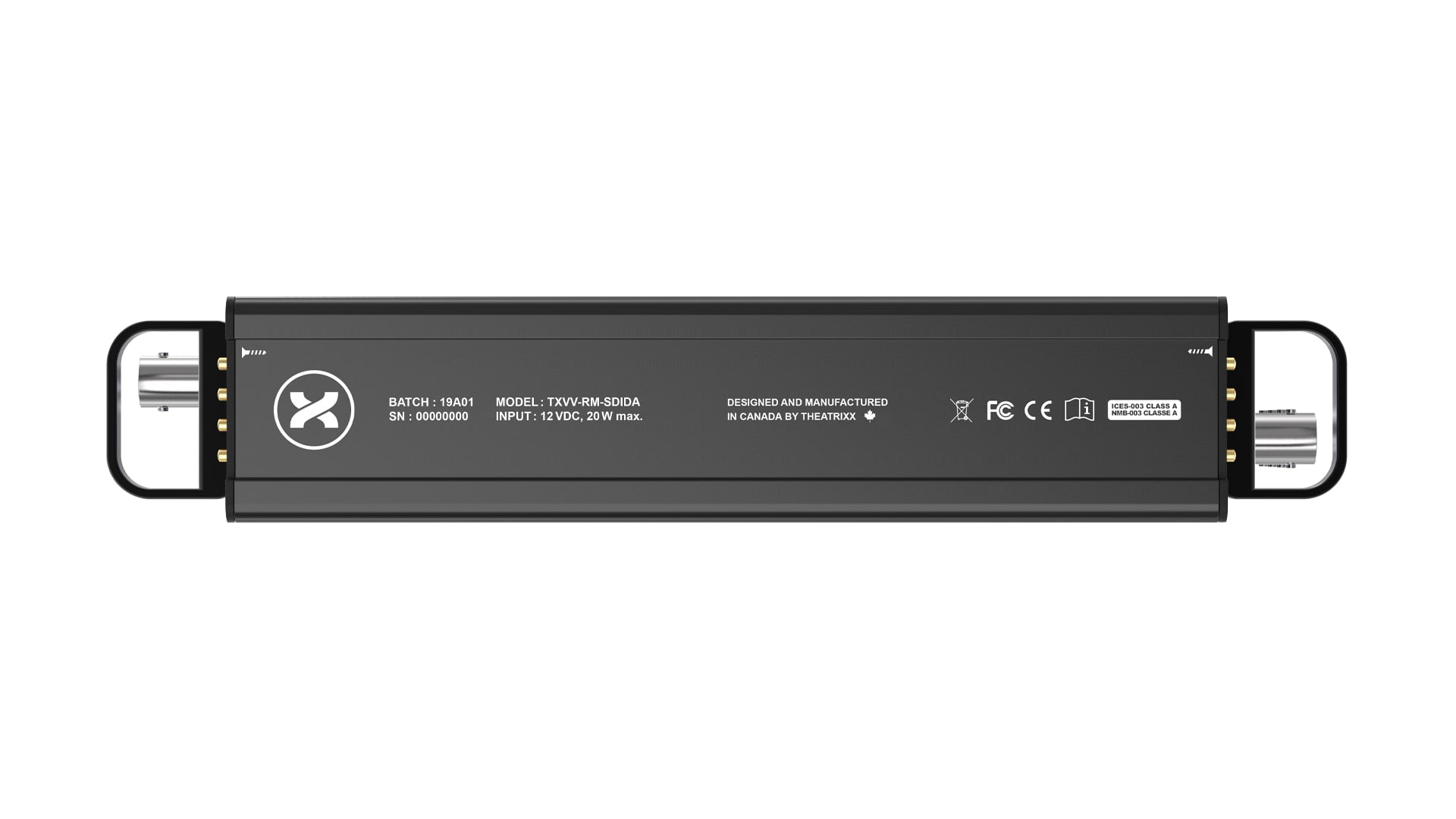 Theatrixx xVision SDI Distribution Amplifier 1:4 Reversible Module - XVVRMSDIDA4 - view 4