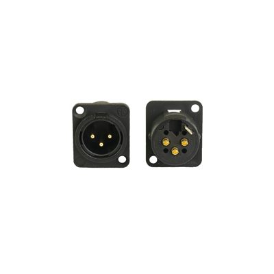 AceBackstage C-15120 Male XLR 3-Pole Gold Contacts Solder Termination