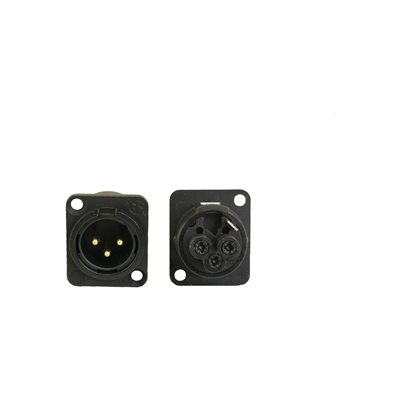 AceBackstage C-15129 Male XLR 3-Pole Gold Contacts Screw Termination