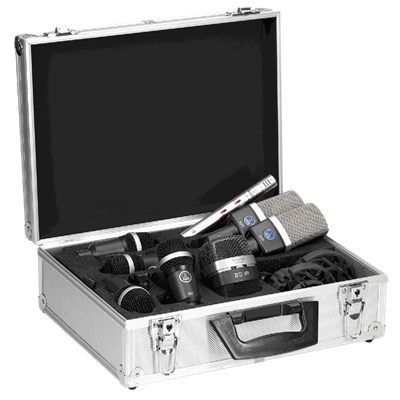 AKG Drum Set Premium 8-Piece Drum Microphone Set