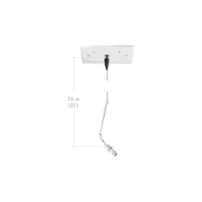 Audio-Technica U853PMW White Cardioid Condenser Hanging Microphone