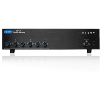 AtlasIED AA400PHD 6-Input, 400 Watt Mixer Amplifier with Automatic System Test Circuitry (PHD)