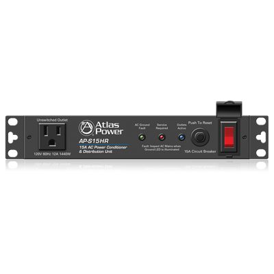 AtlasIED AP-S15HR 15A Half Width Rack Power Conditioner
