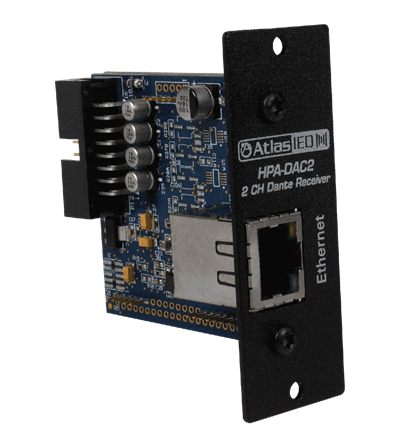 AtlasIED HPA-DAC2 Two-Input Dante® Accessory Card for HPA Amplifiers