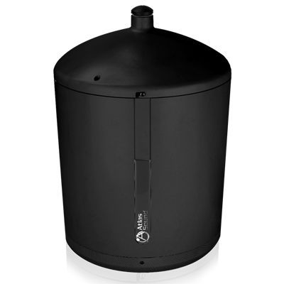 AtlasIED PM8SUB-B 8" Pendent Mount Subwoofer with 60-Watt 70.7V Transformer - Black